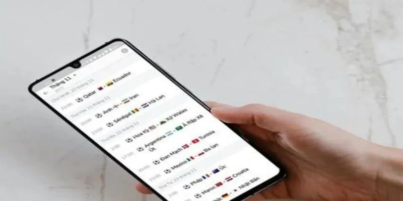 Cách xem lịch giải đấu